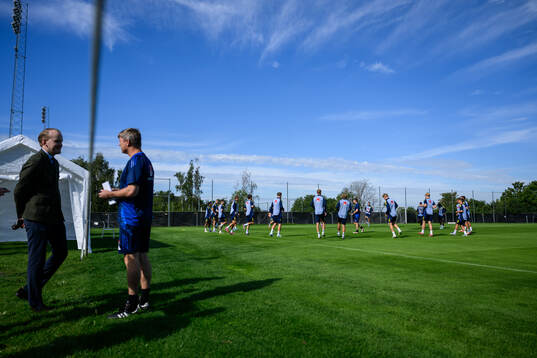Players of the Swedish men's football national team at a