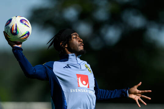 Anthony Elanga of the Swedish men's football national team