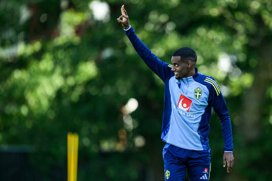 Alexander Isak of the Swedish men's football national team