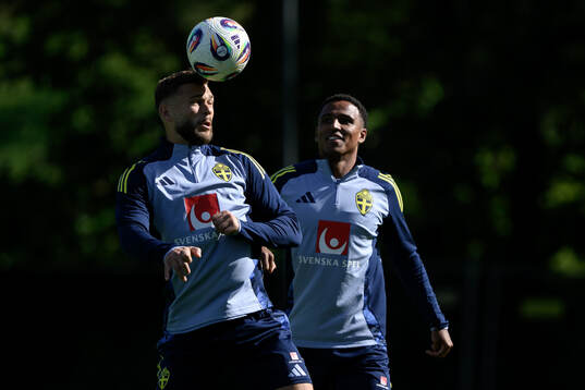 Jesper Karlström and Niclas Eliasson of the Swedish men's