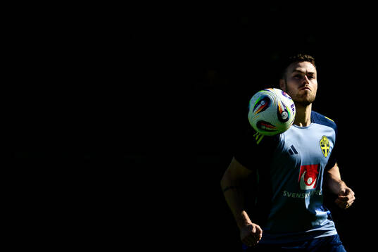 Gabriel Gudmundsson of the Swedish men's football national