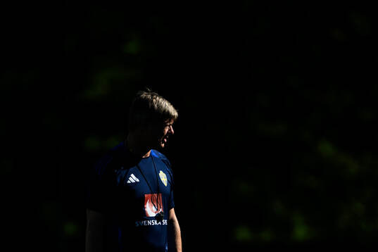 Head coach Jon Dahl Tomasson of the Swedish men's football
