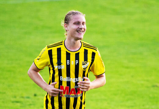 IFK Hässleholms Lucas Johnsson i matchen i div. 2 mellan