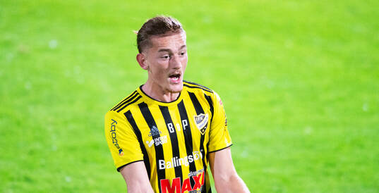 IFK Hässleholms Benjamin Alija i matchen i div. 2 mellan
