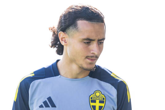 Amin Boudri of the Swedish under-21 national football team