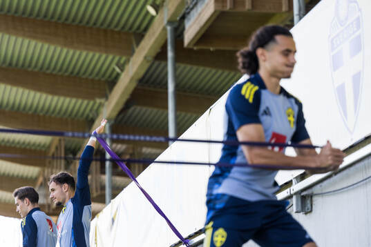 Goalkeeper Elis Bisherasi of the Swedish under-21 national