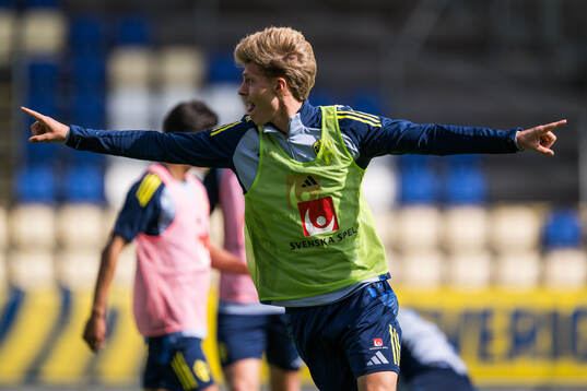 Lukas Björklund of the Swedish under-21 national football