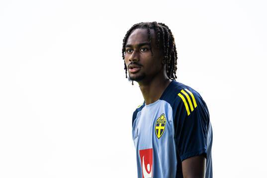 Jonah Kusi-Asare of the Swedish under-21 national football