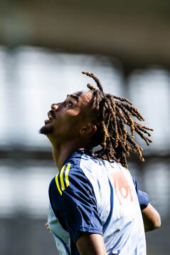 Jonah Kusi-Asare of the Swedish under-21 national football