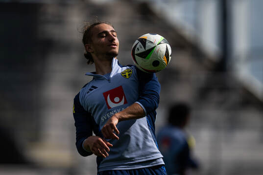Elison Makolli of the Swedish under-21 national football