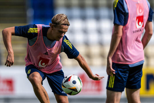 Markus Karlsson of the Swedish under-21 national football