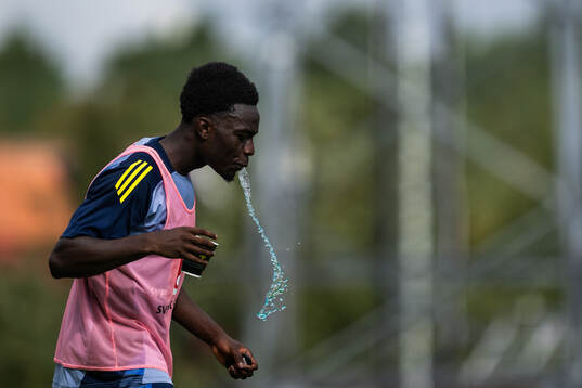 Genesis Antwi of the Swedish under-21 national football team