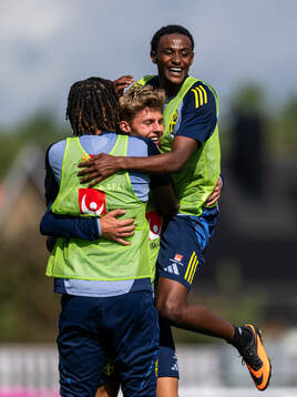 Jonah Kusi-Asare, Lukas Björklund and Amar Ahmed Fatah of
