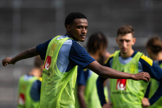 Amar Ahmed Fatah of the Swedish under-21 national football