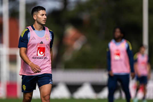 Roony Bardghji of the Swedish under-21 national football