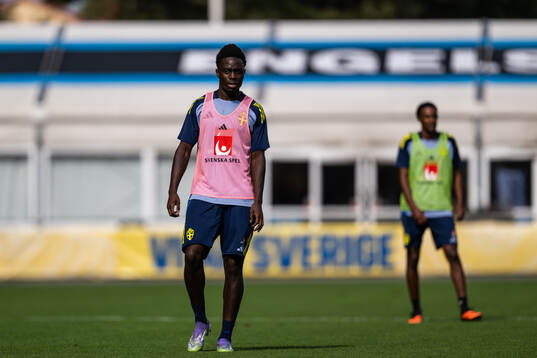 Genesis Antwi of the Swedish under-21 national football team