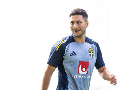 Roony Bardghji of the Swedish under-21 national football