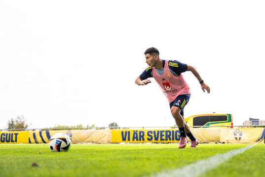 Roony Bardghji of the Swedish under-21 national football