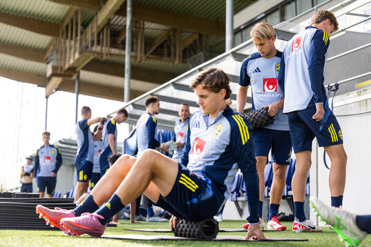 Hampus Skoglund and Markus Karlsson of the Swedish under-21