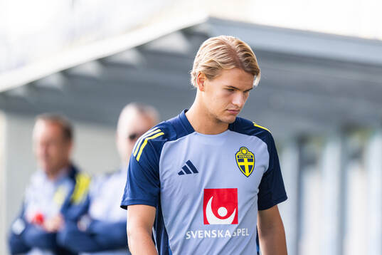 Markus Karlsson of the Swedish under-21 national football