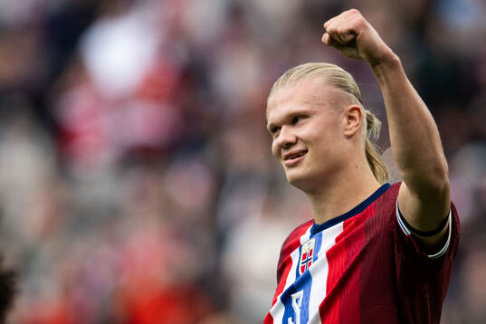 Erling Braut Haaland of Norway celebrates