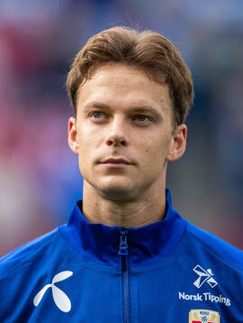 Felix Horn Myhre of Norway line up