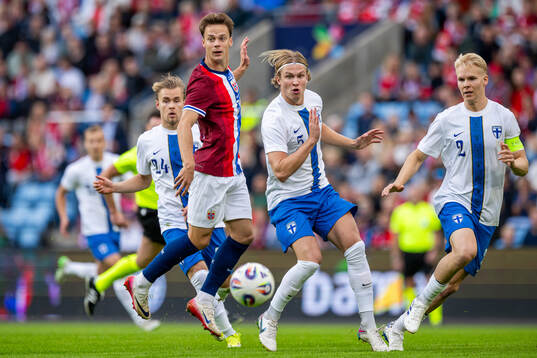 Felix Horn Myhre of Norway and Ville Koski of Finland