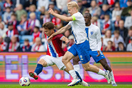 Felix Horn Myhre of Norway and Matti Peltola of Finland
