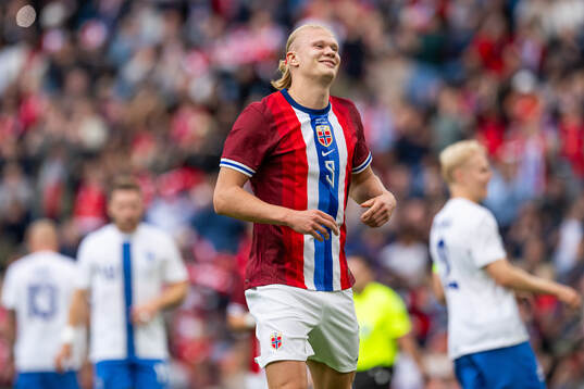Erling Braut Haaland of Norway celebrates