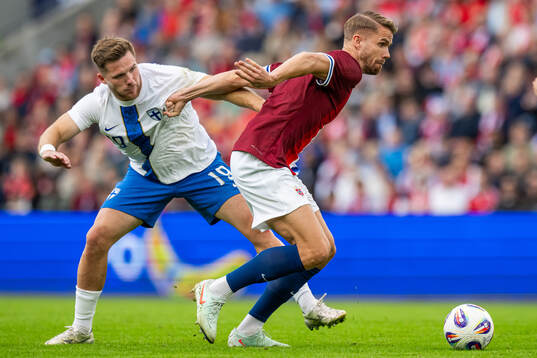 Benjamin Källman of Finland and Kristoffer Ajer of Norway