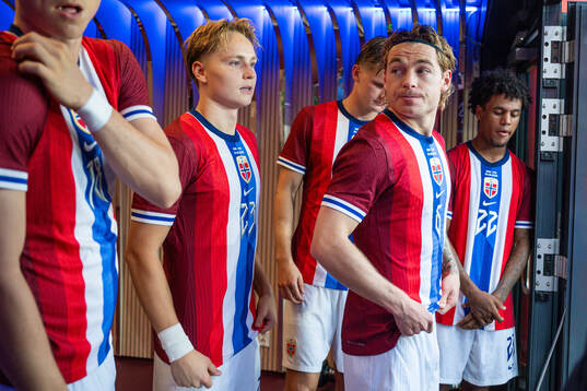 Andreas Schjelderup, Patrick Berg and Oscar Bobb of Norway