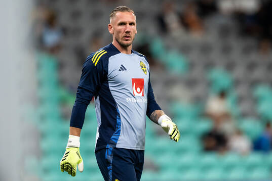 Goalkeeper Robin Olsen of Sweden