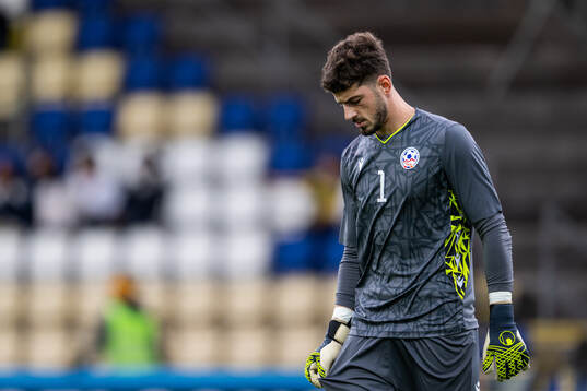 Goalkeeper Gor Matinyan of Armenia looks dejected