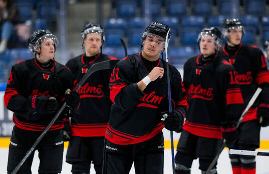 Malmö Redhawks Axel Sundberg deppar