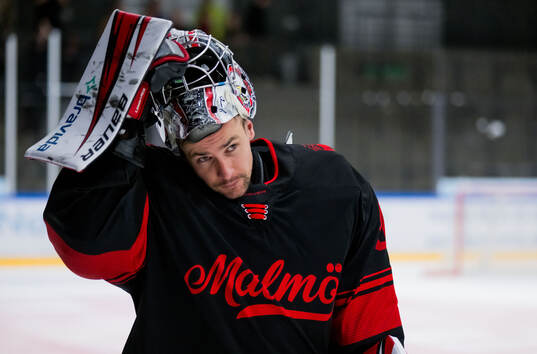 Malmö Redhawks målvakt Marek Langhamer