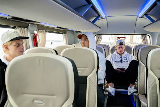 Malmö Redhawks Joona Ikonen, Janne Kuokkanen och Lauri