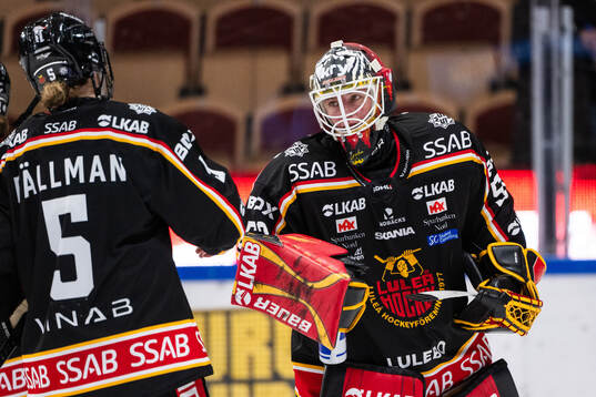Luleås målvakt Sara Grahn deppar