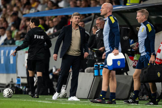 Head coach Jon Dahl Tomasson of Sweden