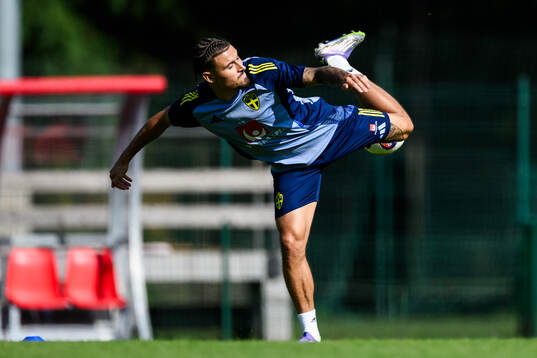 Jordan Larsson of the Swedish men's football national team