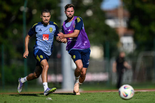 Jordan Larsson and Axel Norén of the Swedish men's