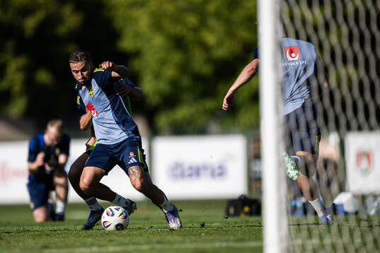 Jordan Larsson of the Swedish men's football national team