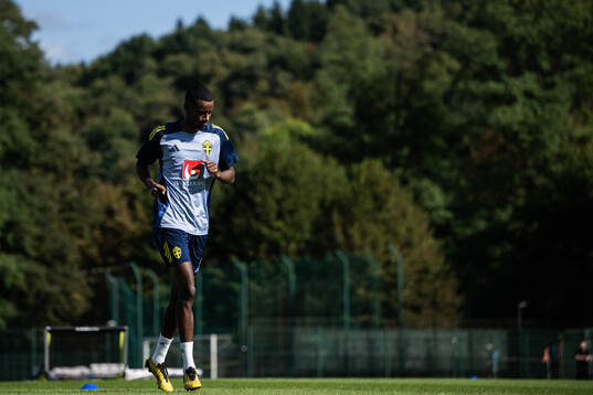 Alexander Isak of the Swedish men's football national team