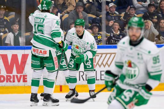 Rögles Leon Bristedt jublar