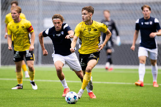 Halmstads Olle Johansson och Elfsborgs Viggo Lidberg