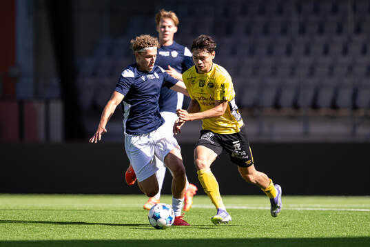 Halmstads Olle Johansson och Elfsborgs Dag Hallgren