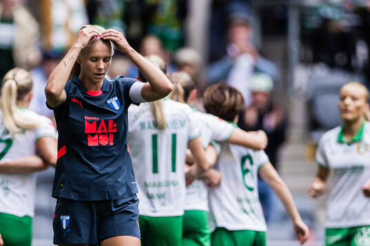 Malmö FFs Nellie Lilja deppar