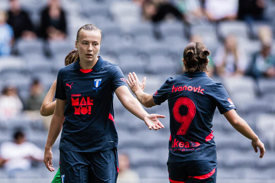 Malmö FFs Sara Kanutte Sørensen Fornes och Miljana