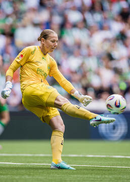 Hammarbys målvakt Melina Loeck