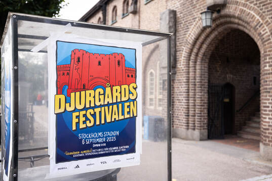 En affisch om Djurgårdsfestivalen