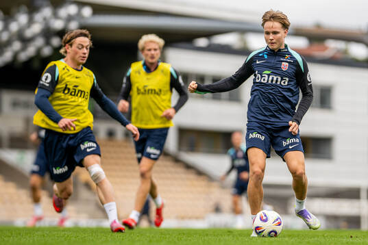 Andreas Schjelderup of the Norwegian national football team